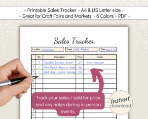 Printable Sales for Markets and Fairs